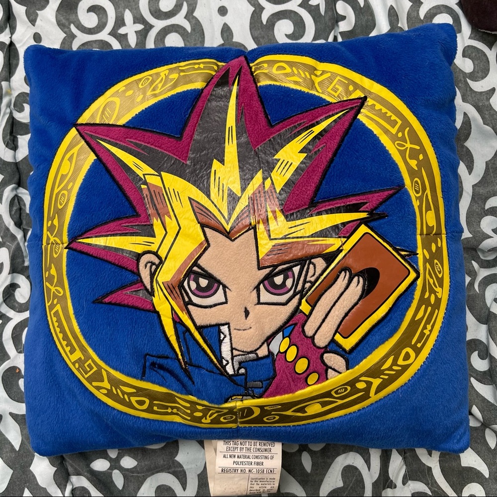 Vintage Yu-Gi-Oh Small Throw Pillow